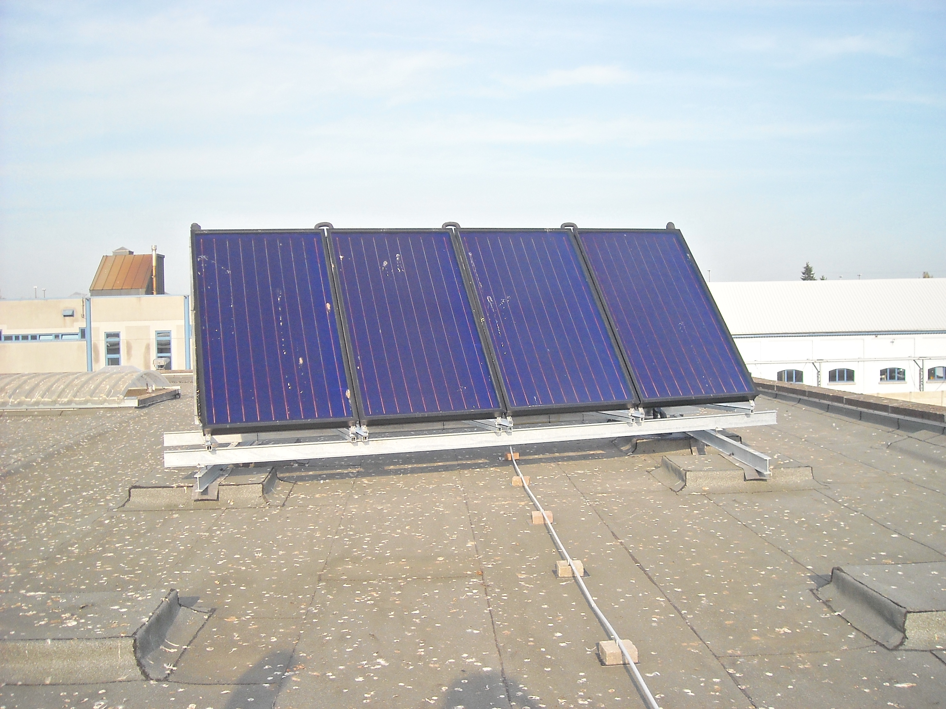Installation solaire thermique Mons 2
